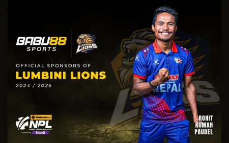 BABU88 Announced as Sponsor for Lumbini Lions in Nepal Premier League 2024